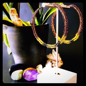 2.75” Handmade Lightweight Camo Inspired Hoops